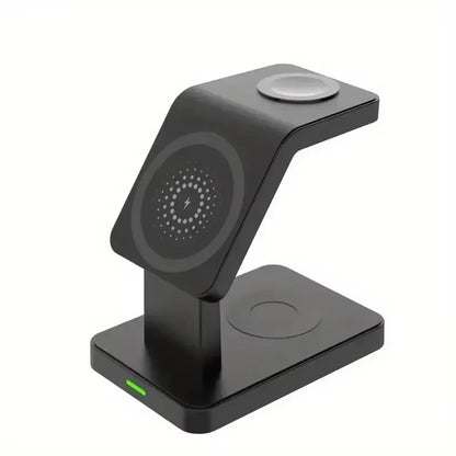 3 In 1 Magnetic Wireless Charger Stand for iPhone 16 15 14 13 Pro Max Apple Watch 1 - 8 AirPods Macsafe Fast Charging Station Dock - EverHype