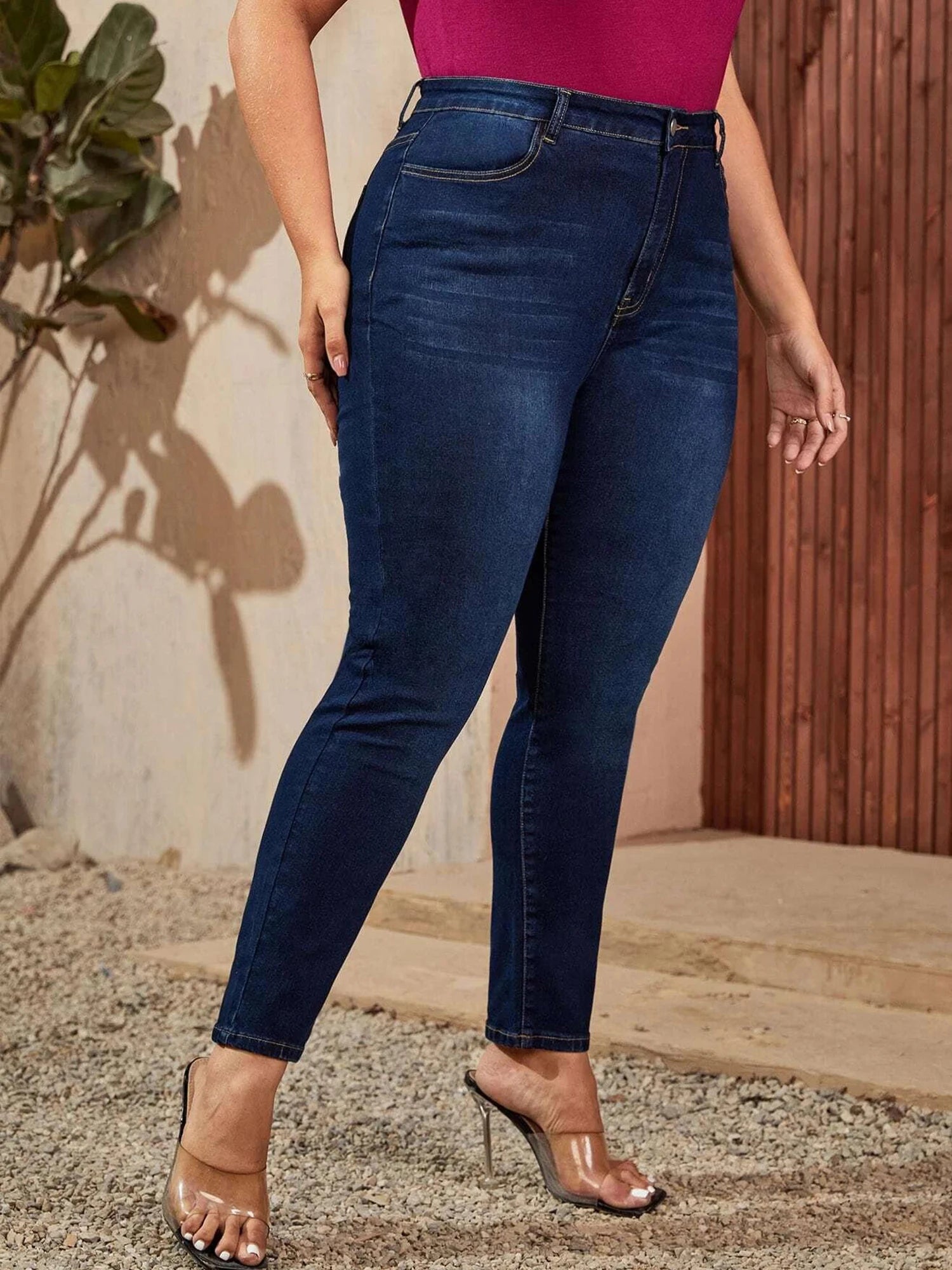 Plus Size Skinny Jeans for Women Full Length High Waist Women Jeans Stretchy Pencil Curve Women Jeans 200kgs Mom Jeans for Women - EverHype