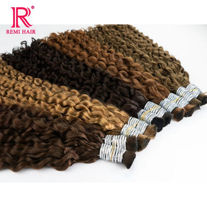 100% Human Hair Extensions for Braiding Natural Hair Weaving Loose Deep Beautiful Unprocessed Curly No Weft Vietnamese Hair Bulk - EverHype