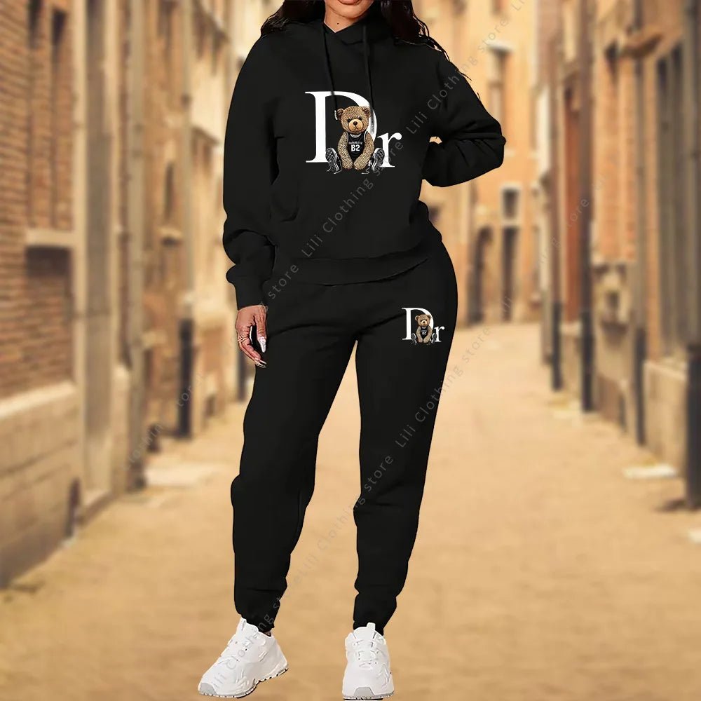 Women's TrackSuit Aesthetic Designer Clothes High quality Hoodies Sweatshirts Sweatpants 2 Piece Suit Sportwear Woman Pants Sets - EverHype