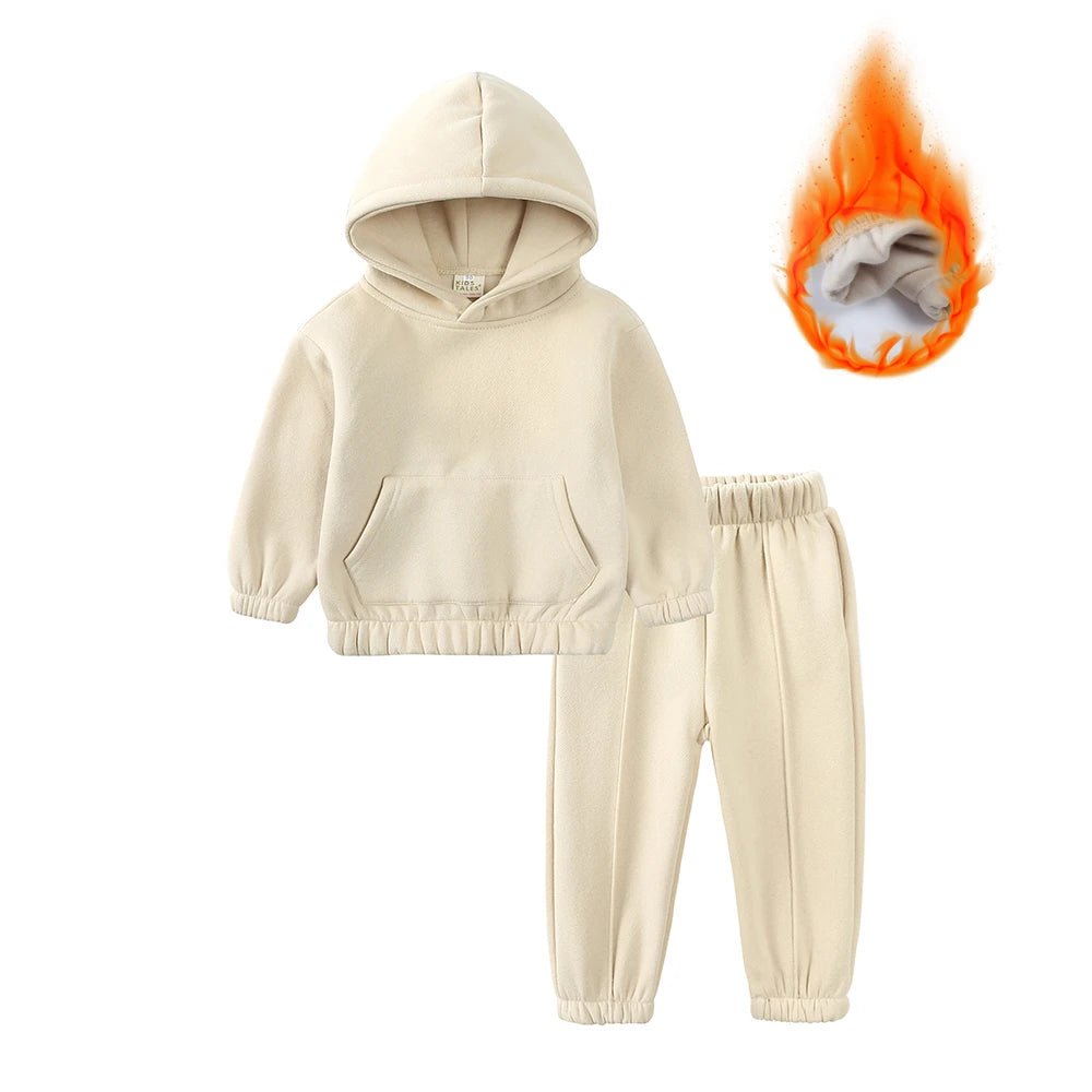 Kids 2 - Piece Fleece Set - Warm Sweatshirt & Pants for Boys & Girls - EverHype