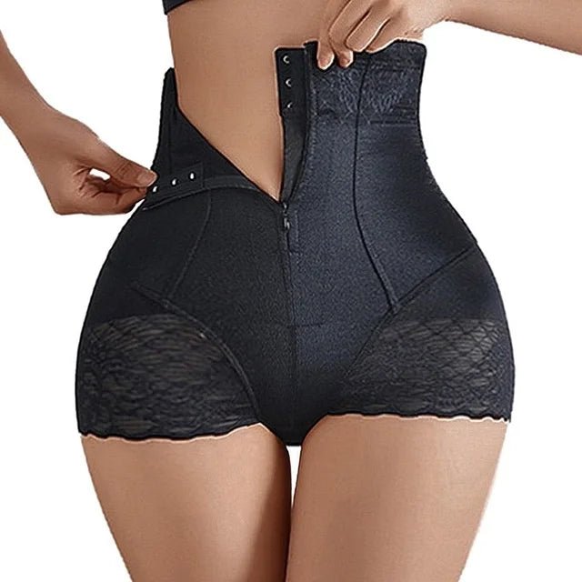2023 New Tummy Control Panties Women Zipper Body Shaper High Waist Shaper Pants Seamless Shapewear Postpartum Panties - EverHype