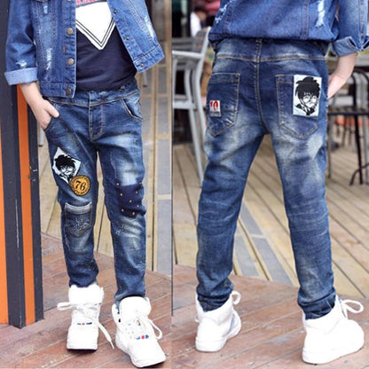 Boys Straight Jeans - Classic Denim Pants for Kids Ages 4 - 11 - EverHype