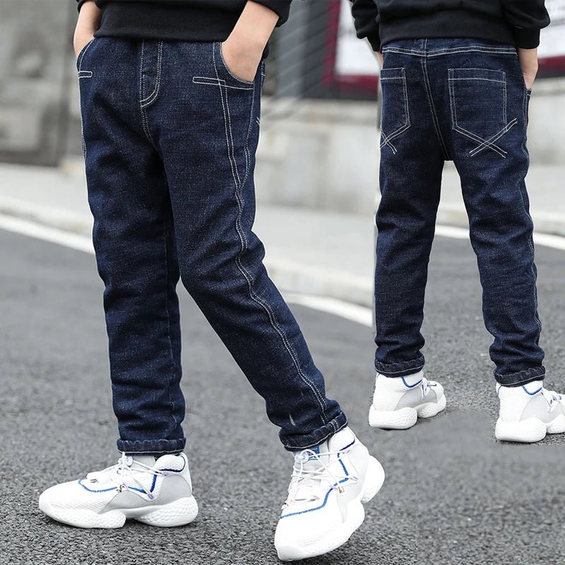 Boys Straight Jeans - Classic Denim Pants for Kids Ages 4 - 11 - EverHype