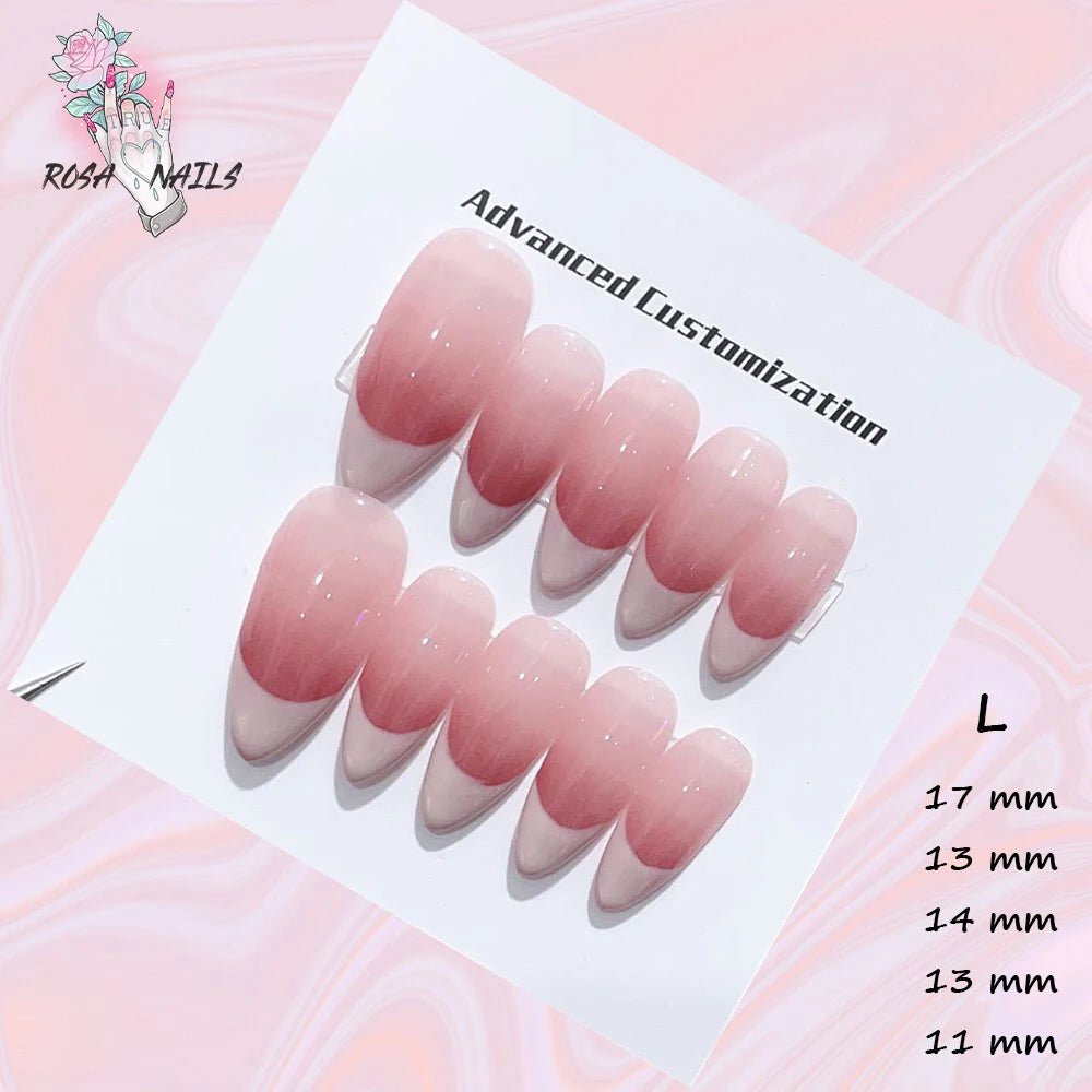 Fake Nails y2k Rainbow Discoloration Effect Handmade Tips Shine Chameleon Flakes Hologram Mirror Manicure Gothic Press on Nails - EverHype