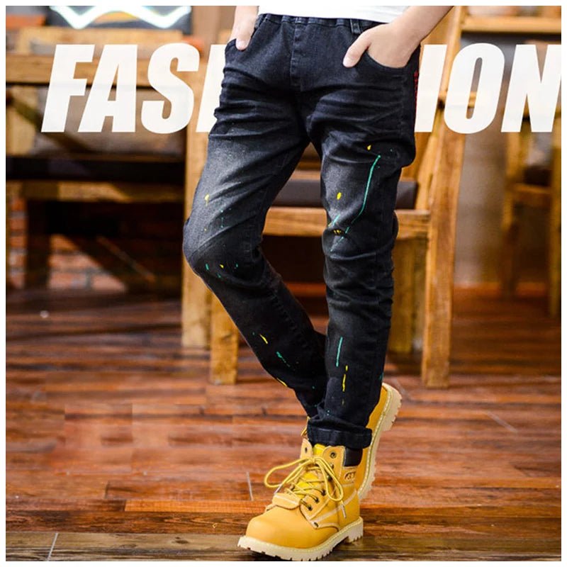 Boys Straight Jeans - Classic Denim Pants for Kids Ages 4 - 11 - EverHype