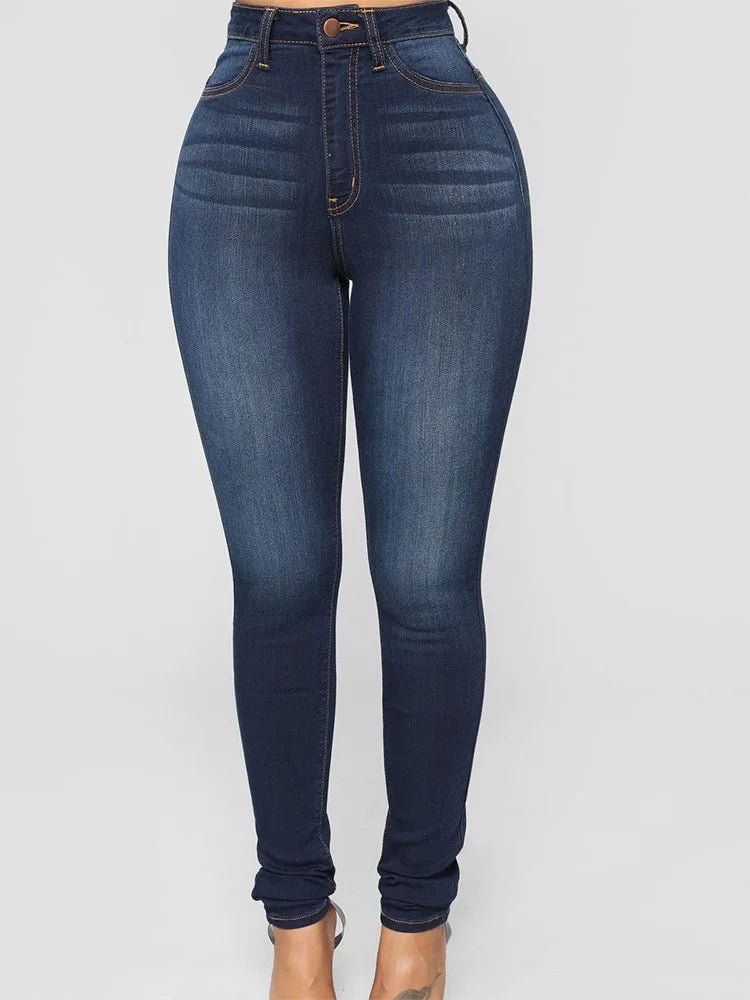 Vintage Skinny Jeans - Women's Stretch Denim Straight Leg Pants | 2026 Style - EverHype