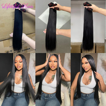 15A Double Drawn Hair Bundles Straight Vietnamese Raw Hair Bundles Human Hair Extensions 20 22 24 Inch Tissage Humain Hair - EverHype