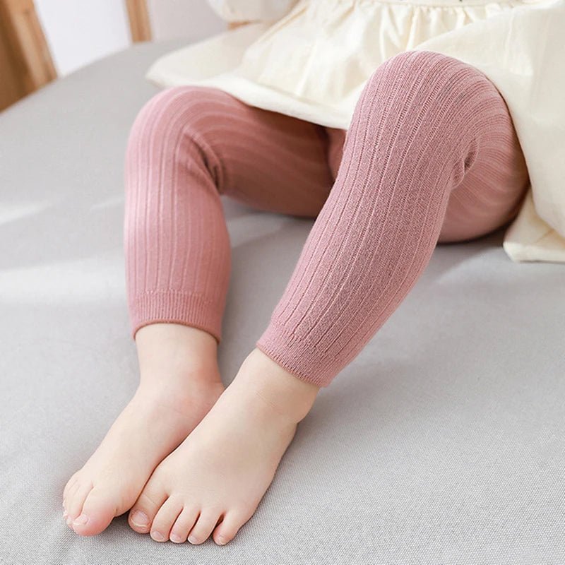 Spring Autumn Baby Boys Girls Pants Newborn Girl Leggings Tights Cotton Stretch Kids Children Knitting Trousers For 0 to 6Years - EverHype