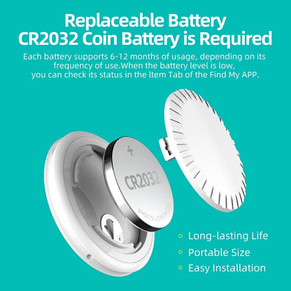 Mini GPS Tracker for Apple iOS Find My App AirTag Child Pet Dog Cat Bike Bag Anti - Lost Smart Bluetooth Tracker 1Pack - EverHype