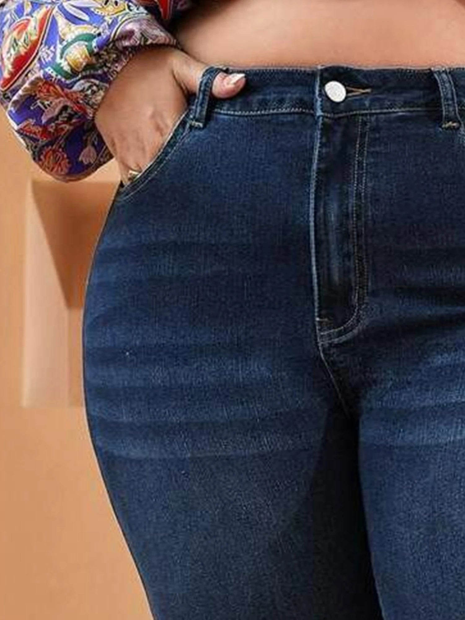 Plus Size Skinny Jeans For Women High Waist Stretch Denim Trousers Mom Jeans Pencil Pants Casual Comfort Trousers Oversize - EverHype