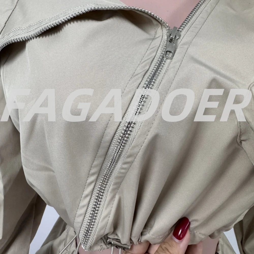 Women's 2 - Piece Skirt Set - Zip Jacket & Bodycon Skirt Outfit | Summer Fashion - EverHype