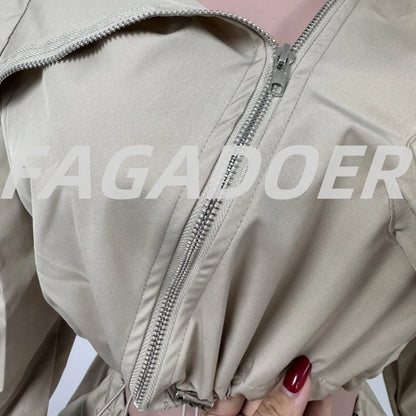 Women's 2 - Piece Skirt Set - Zip Jacket & Bodycon Skirt Outfit | Summer Fashion - EverHype