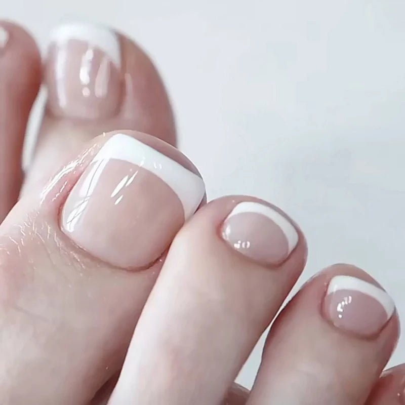 Summer Toenails Press - On Nails - Cute False Toe Nails for Girls - EverHype