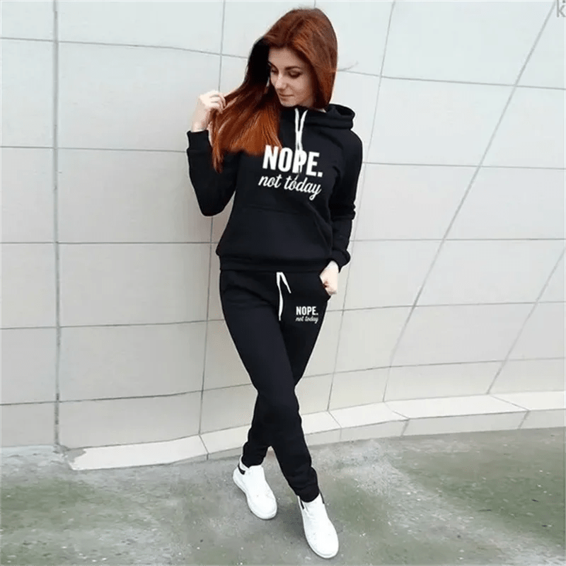 Women's Casual Hooded Sportswear Set - EverHype