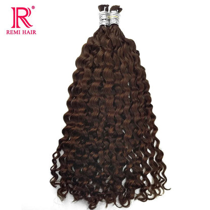100% Human Hair Extensions for Braiding Natural Hair Weaving Loose Deep Beautiful Unprocessed Curly No Weft Vietnamese Hair Bulk - EverHype