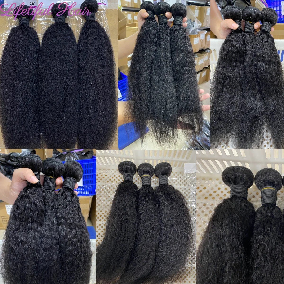 28 30 Inch Kinky Straight Human Hair Bundles Brazilian Yaki Bundles 100% Human Hair Extensions Raw Hair Bundles Fast Shipping - EverHype