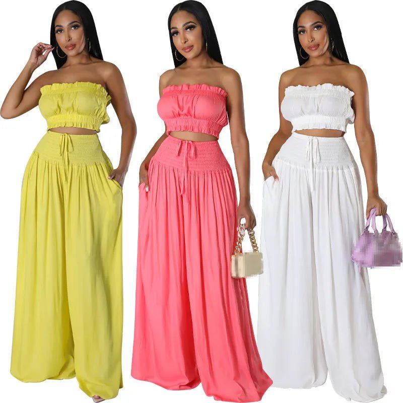 two piece set for women pants 2 piece sets women outfit pants sets sets woman 2 pieces night club outfits wholesale clothes - EverHype