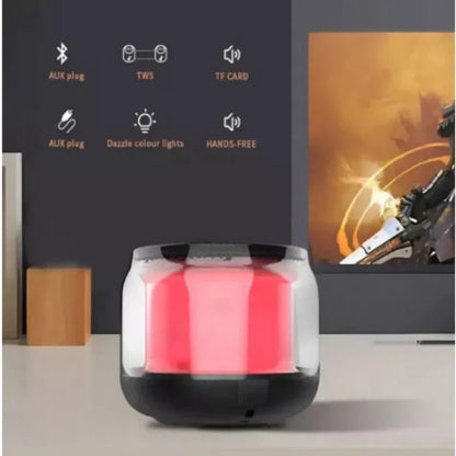 Wireless Bluetooth Speaker Portable Small Steel Gun Metal Heavy Stereo Surround Subwoofer Outdoor Mini Bluetooth Small Speaker - EverHype