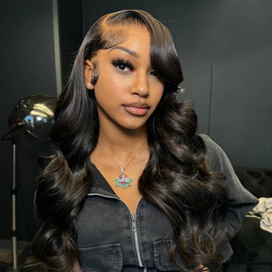 30 - 40 Inch HD Lace Frontal Wig - Body Wave Human Hair Pre - Plucked 13x6 - EverHype