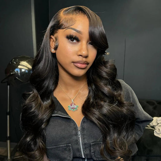 30 - 40 Inch HD Lace Frontal Wig - Body Wave Human Hair Pre - Plucked 13x6 - EverHype