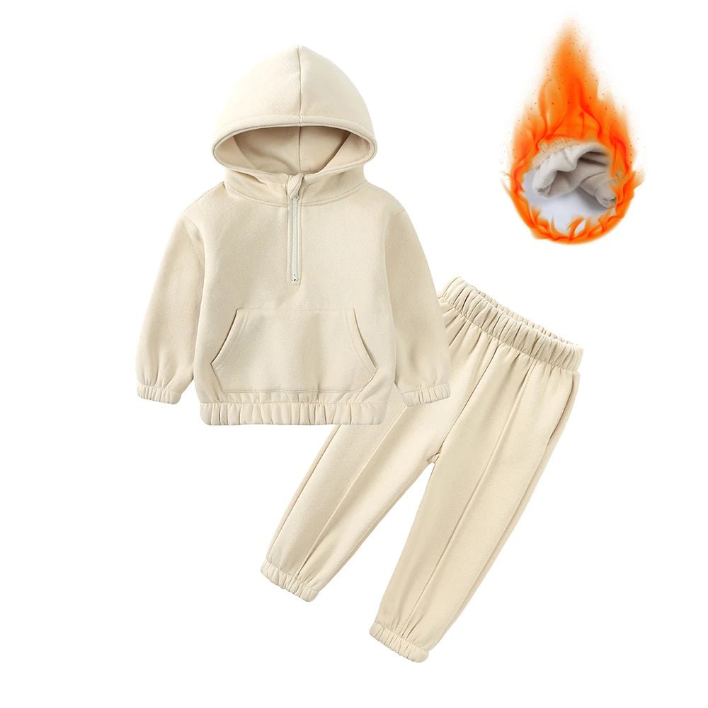 Kids 2 - Piece Fleece Set - Warm Sweatshirt & Pants for Boys & Girls - EverHype