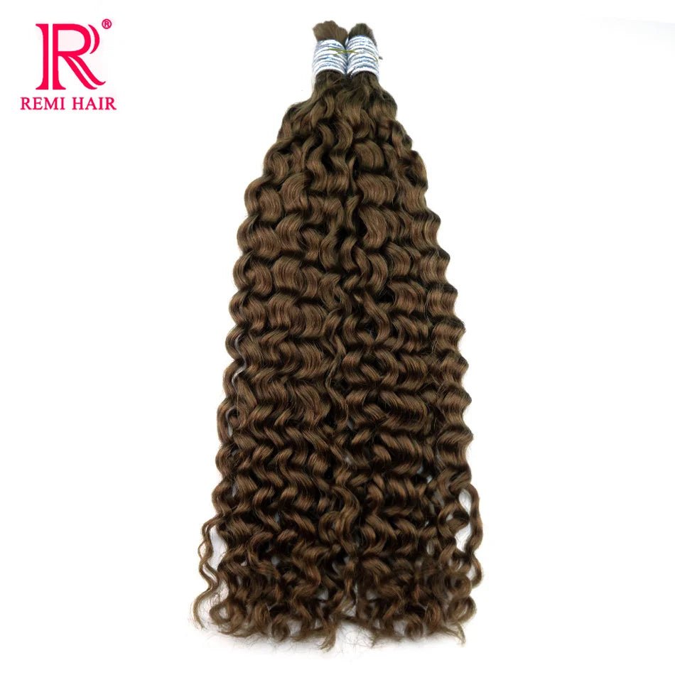 100% Human Hair Extensions for Braiding Natural Hair Weaving Loose Deep Beautiful Unprocessed Curly No Weft Vietnamese Hair Bulk - EverHype