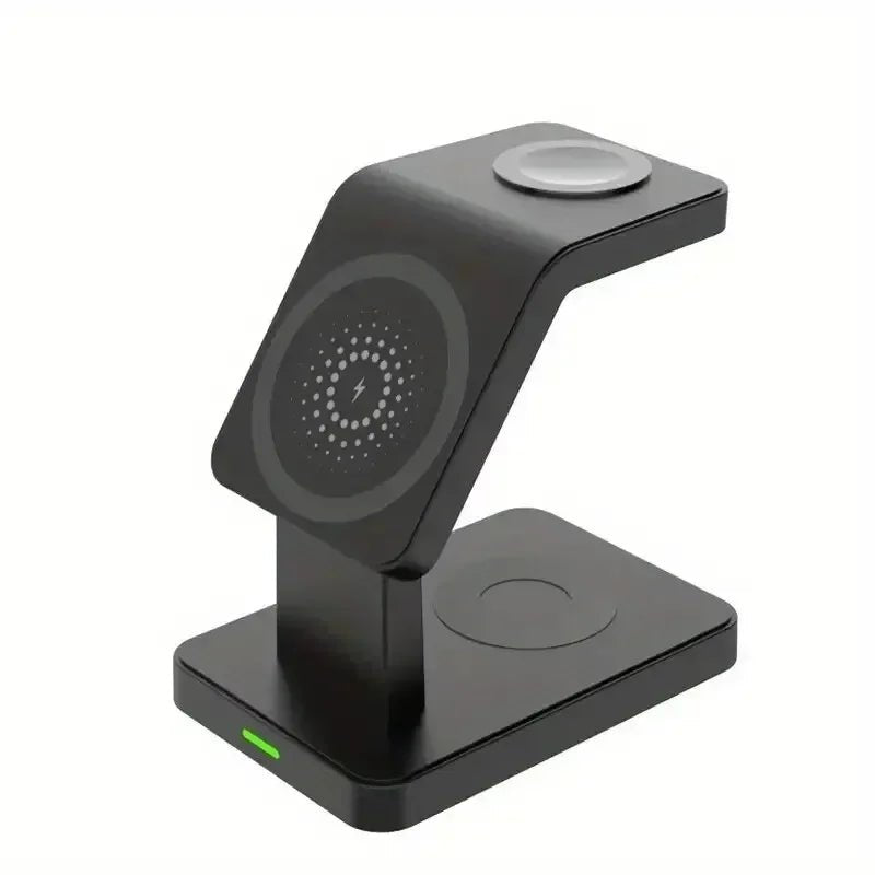 3 In 1 Magnetic Wireless Charger Stand for iPhone 16 15 14 13 Pro Max Apple Watch 1 - 8 AirPods Macsafe Fast Charging Station Dock - EverHype