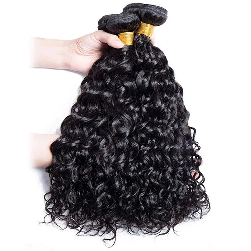 Water Wave Bundles 100% Human Hair Extensions For Women Unprocessed Peruvian Hair Bundle Raw Virgin Human Hair Bundle Curly Hair - EverHype