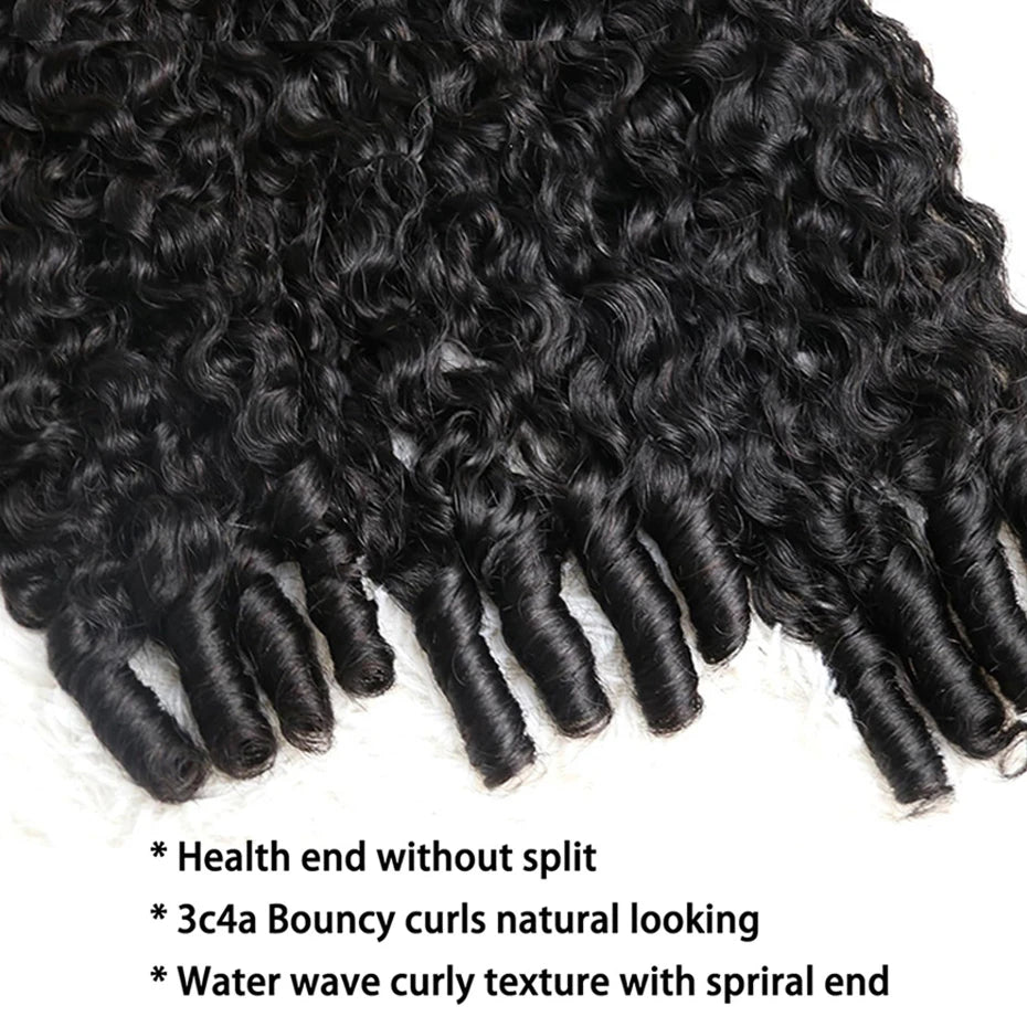 15A Burmese Curly Bundles Human Hair Raw Unprocessed Human Hair Extensions Super Double Drawn Vietnamese 1/3/4 Human Hair Bundle - EverHype