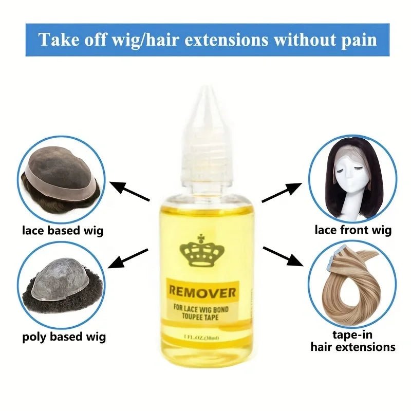Waterproof Lace Glue and Remover Kit for Wigs Super Hold Hair Bonding Glue Adhesive for Lace Wigs Lace Glue hair wax stick - EverHype