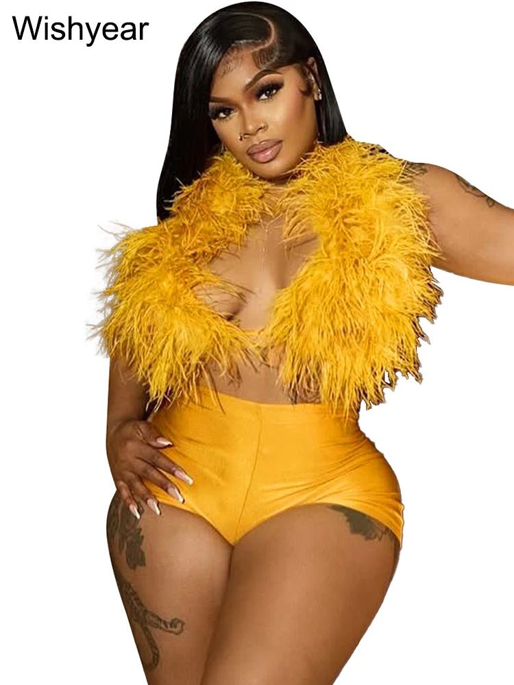 Women's Halter Tank Top & Stretch Shorts Set - EverHype