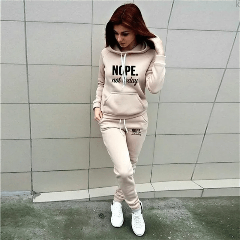 Women's Casual Hooded Sportswear Set - EverHype