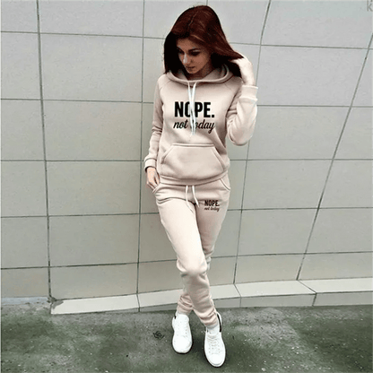 Women's Casual Hooded Sportswear Set - EverHype