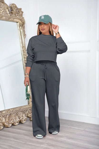 Women's 2 - Piece Winter Tracksuit - Fall Clothing Pants Set | Casual Outfit - EverHype