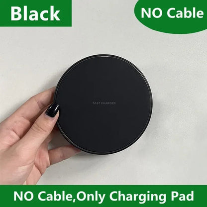 200W Wireless Charger Pad Stand Mobile Phone Chargers Fast Charging Dock Station For iPhone 16 15 14 13 Pro Max Samsung Xiaomi - EverHype