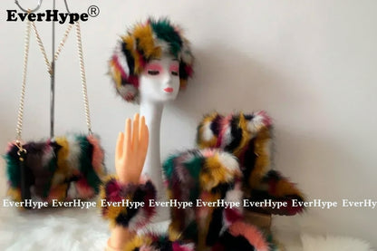 Luxury Faux Fur Winter Set - Furry Snow Boots, Purse, Cap & Headband - EverHype