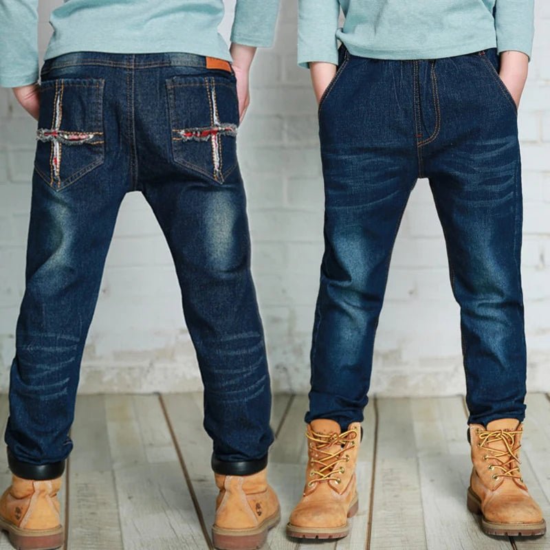 Boys Straight Jeans - Classic Denim Pants for Kids Ages 4 - 11 - EverHype