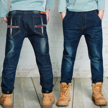 Boys Straight Jeans - Classic Denim Pants for Kids Ages 4 - 11 - EverHype