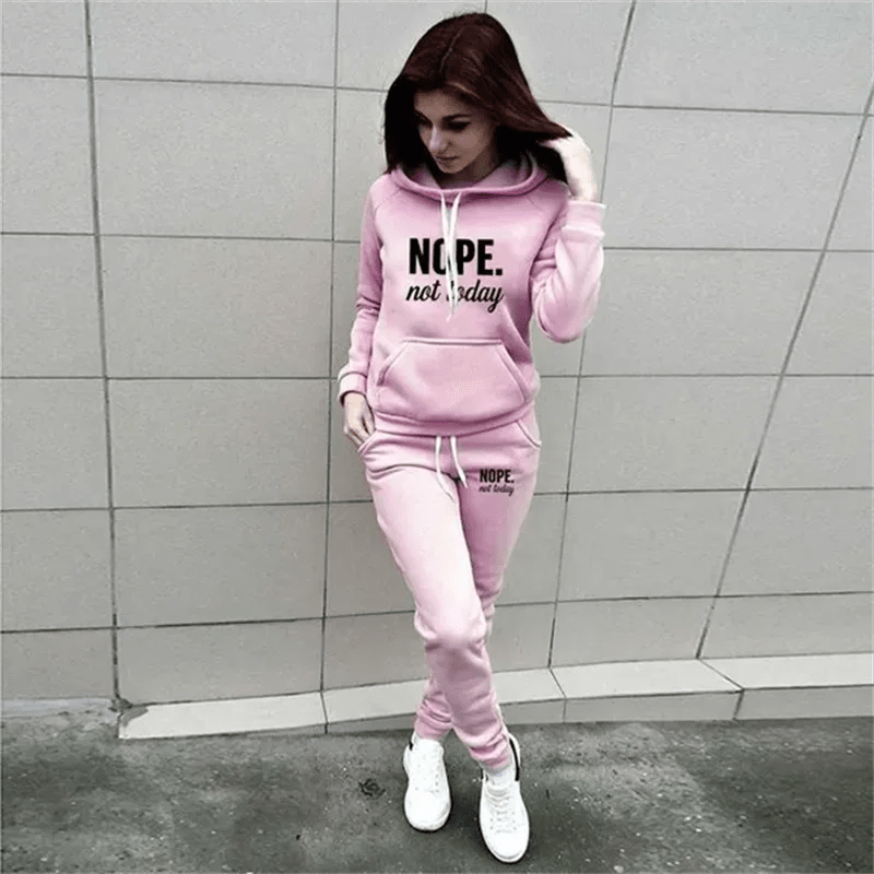 Women's Casual Hooded Sportswear Set - EverHype