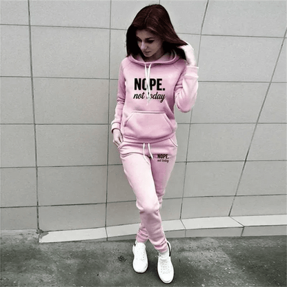 Women's Casual Hooded Sportswear Set - EverHype