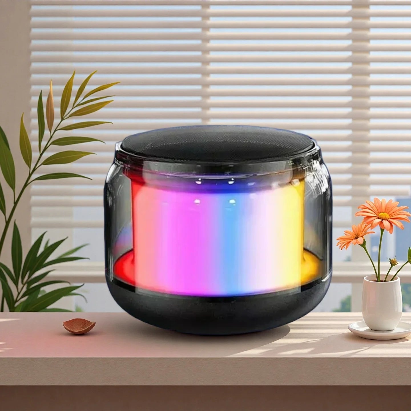 Wireless Bluetooth Speaker Portable Small Steel Gun Metal Heavy Stereo Surround Subwoofer Outdoor Mini Bluetooth Small Speaker - EverHype