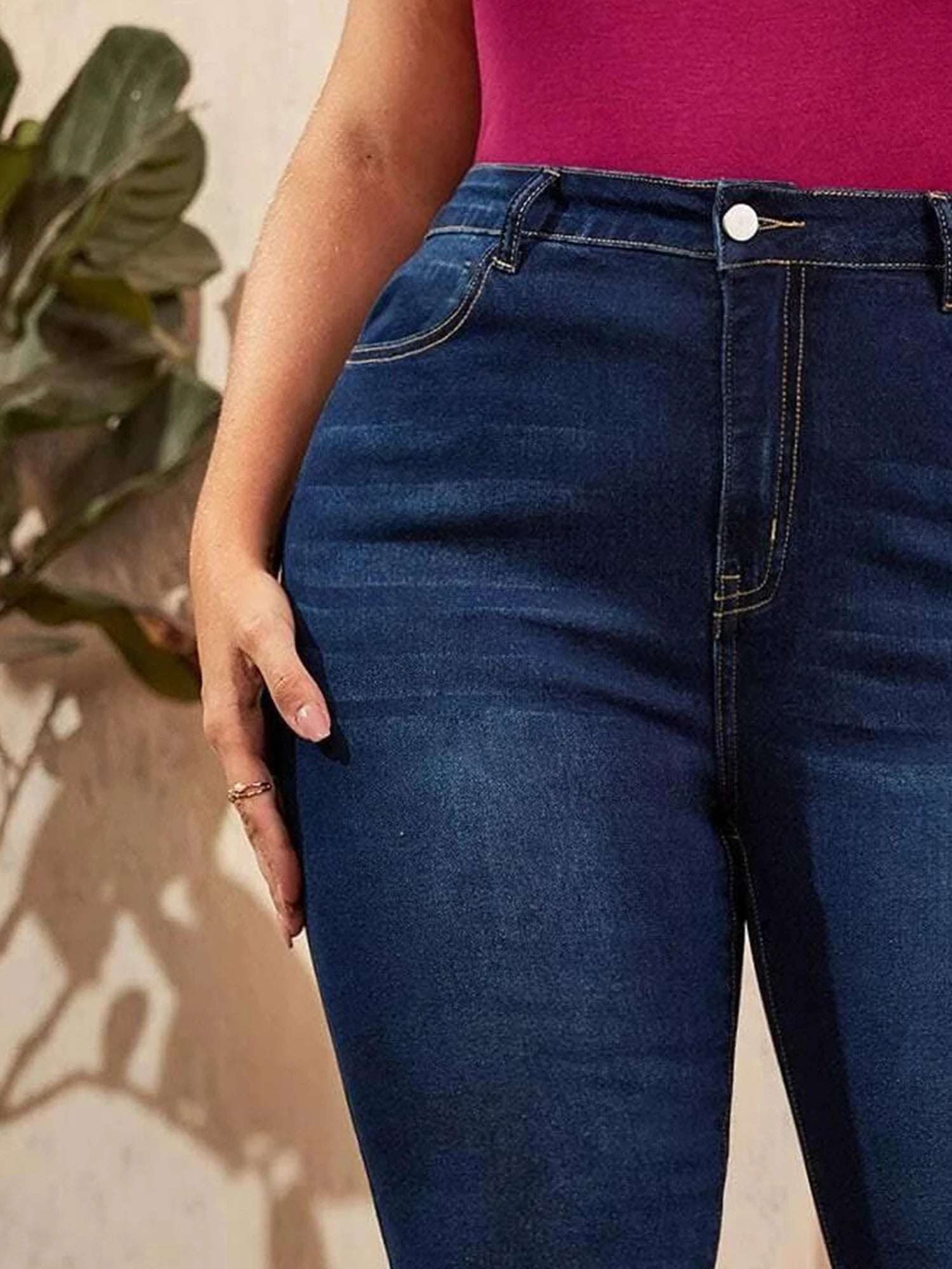 Plus Size Skinny Jeans for Women Full Length High Waist Women Jeans Stretchy Pencil Curve Women Jeans 200kgs Mom Jeans for Women - EverHype