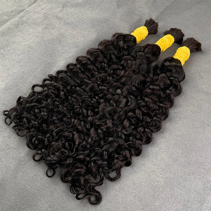 100% Human Hair Extensions for Braiding Natural Hair Weaving Loose Deep Beautiful Unprocessed Curly No Weft Vietnamese Hair Bulk - EverHype