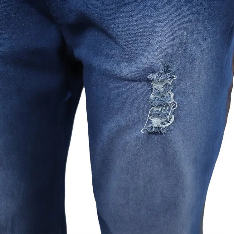 Two Piece Cowboy Denim Set - Jean Jacket & Flare Pants Outfit - EverHype