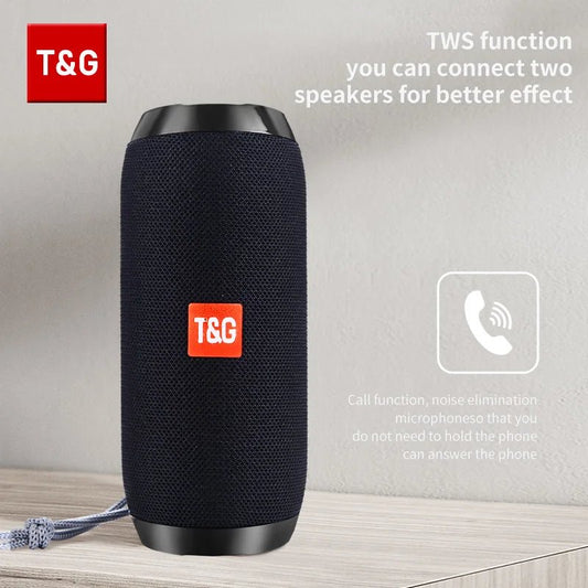 Bluetooth Speaker T&G TG117 Portable TWS Sound Box Waterproof Loudspeaker Outdoor Stereo Surround Speakers Support TF FM Radio - EverHype