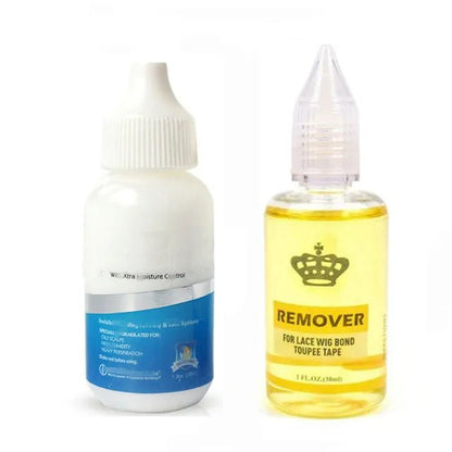 Waterproof Lace Glue and Remover Kit for Wigs Super Hold Hair Bonding Glue Adhesive for Lace Wigs Lace Glue hair wax stick - EverHype
