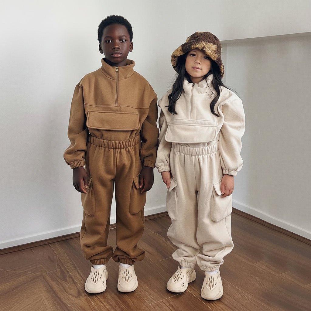 Kids 2 - Piece Fleece Set - Warm Sweatshirt & Pants for Boys & Girls - EverHype