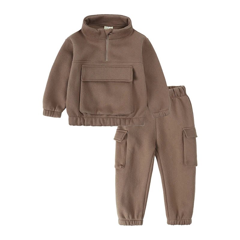Kids 2 - Piece Fleece Set - Warm Sweatshirt & Pants for Boys & Girls - EverHype