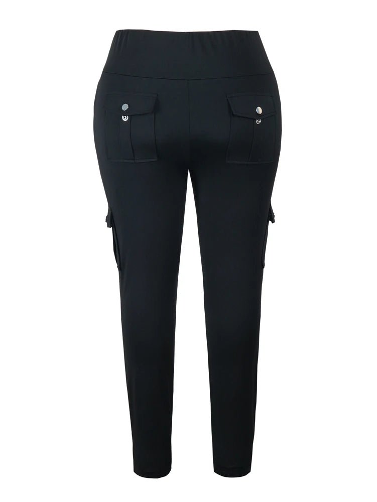 Plus Size Butt Lift Leggings with Pockets - EverHype